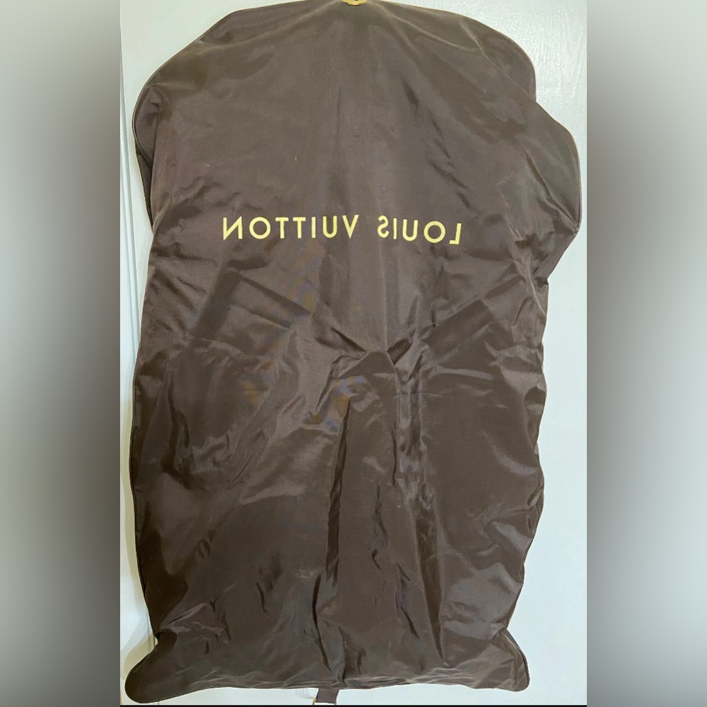 Authentic Louis Vuitton Chocolate Brown Garment Cover